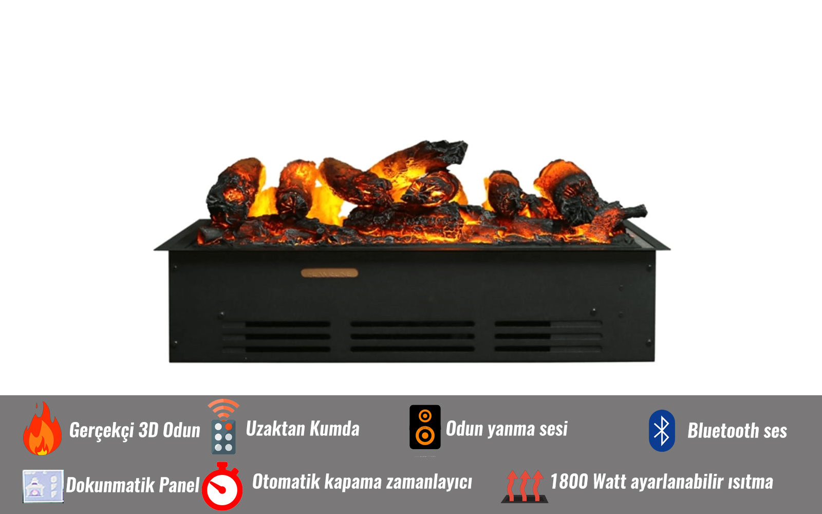 3D ELEKTRİKLİ ŞÖMİNE HAZNESİ-3 ÖZEL ÖLÇÜ